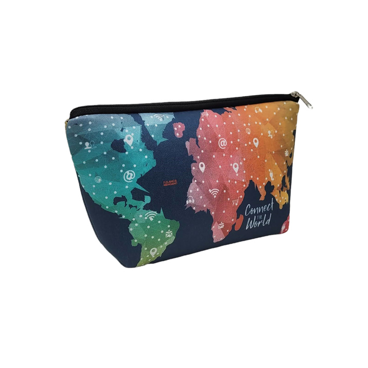 CARTUCHERA SIMPLE SIMIL NEOPREN / NECESER - MAPA CONNECT